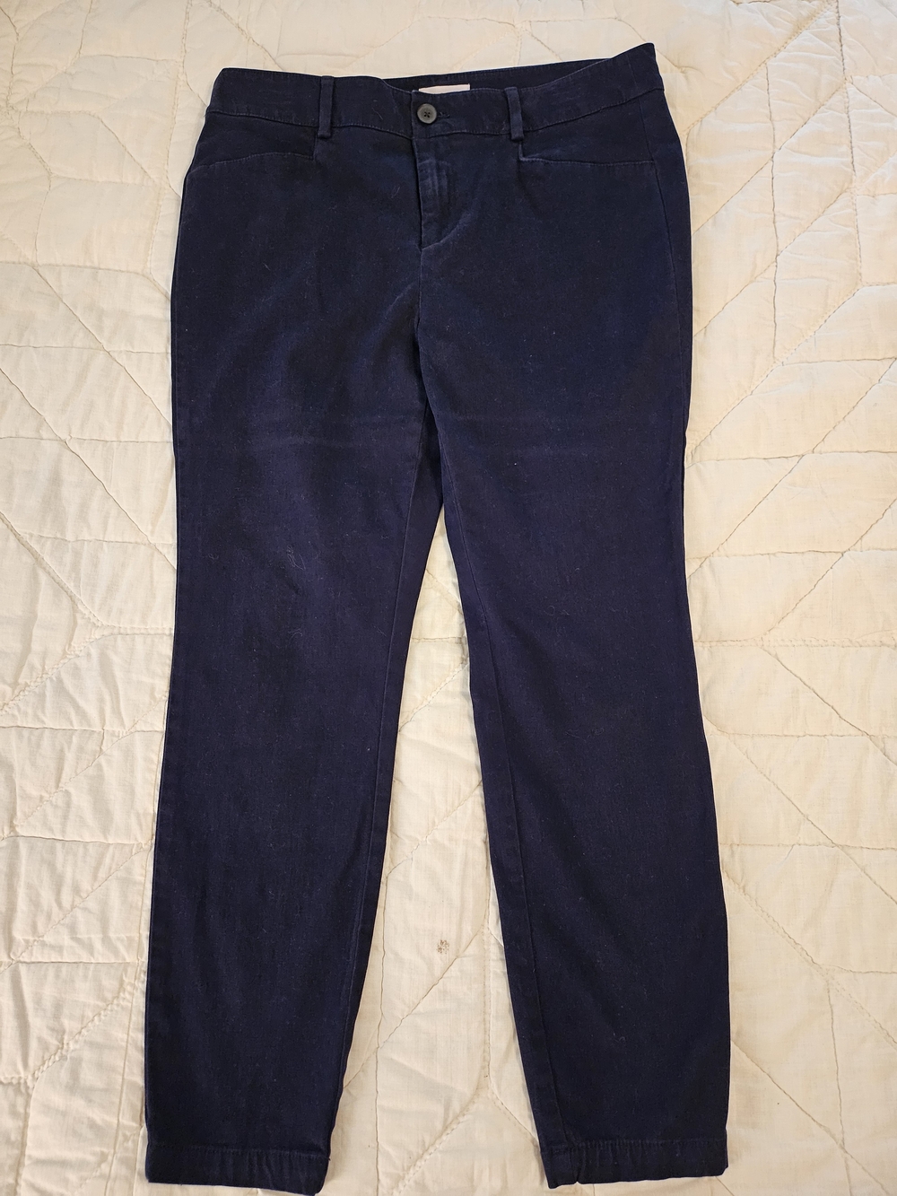 LOFT Forever Navy Blue 'Skinny Ankle Petite' Pants- Size 10P